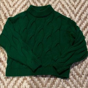 H&M chunky green sweater! Size small.